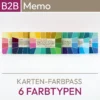 Farbpässe für das 6-Farbtypen-System - stabile Farbkarten der Serie Memo mit 32 Farbfeldern. Produkte aus dem komood.shop.