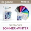 Farbpass für den Sommer-Wintertyp - Farbfächer der Serie Elegance mit 35 Farbfeldern aus der Sommer-Winter-Farbpalette - mittel, kühl. Produkt aus dem komood.shop