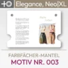 Produktbild Deckblatt des neutralen Mantelumschlags Nr. 003 für Komood-Farbfächer der Serien Elegance, Neo und Neo XL. Produkt aus dem komood.shop.