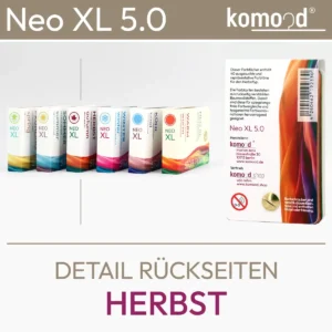 Détail du dos du nuancier de tissus Neo XL 5.0 Herbst. komood.shop.