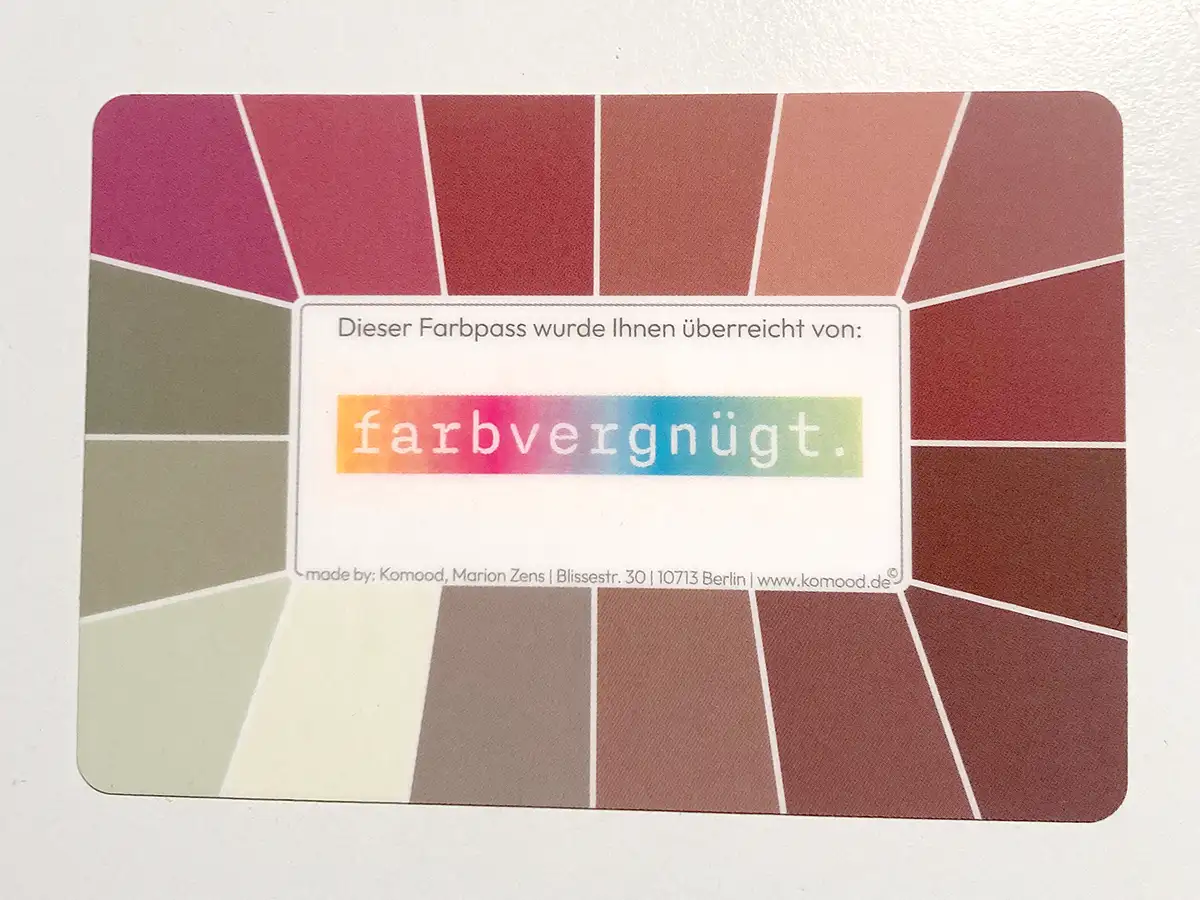 Passeport couleur Mémo - Impression client en couleur.