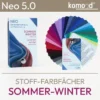 Passeport de couleurs pour le type mixte été-hiver - nuancier de la série Neo 5.0 avec 30 champs de couleurs de la palette été/hiver - moyen.froid. Produit de la boutique komood