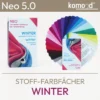 Passaporto dei colori per il tipo di colore invernale - Ventaglio dei colori della serie Neo 5.0 con 30 campioni di colore della tavolozza dei colori invernali - alto contrasto.fresco.brillante. Prodotto dal komood-shop