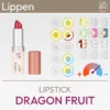 Présentation du produit pour le rouge à lèvres Dragon Fruit de la marque GRN [VERT] comprenant une image du produit et un aperçu des symboles Komood pour lesquels ce rouge à lèvres convient particulièrement bien en termes de couleur dans le système des 10 types de couleurs et dans le système des 12 types de couleurs. Produit issu de la boutique komood.shop.