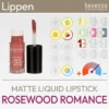 Présentation du produit pour le rouge à lèvres liquide mat Rosewood Romance de benecos, composée d'une image du produit et d'un aperçu des symboles Komood pour lesquels ce rouge à lèvres est particulièrement bien adapté en termes de couleur parmi le système des 10 types de couleurs et le système des 12 types de couleurs. Produit de la boutique komood.shop.