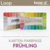 Passeport de couleurs pour le type printemps - nuancier stable de la série Loop avec 44 couleurs printanières - claires, chaudes, douces. Produit de la boutique komood.shop