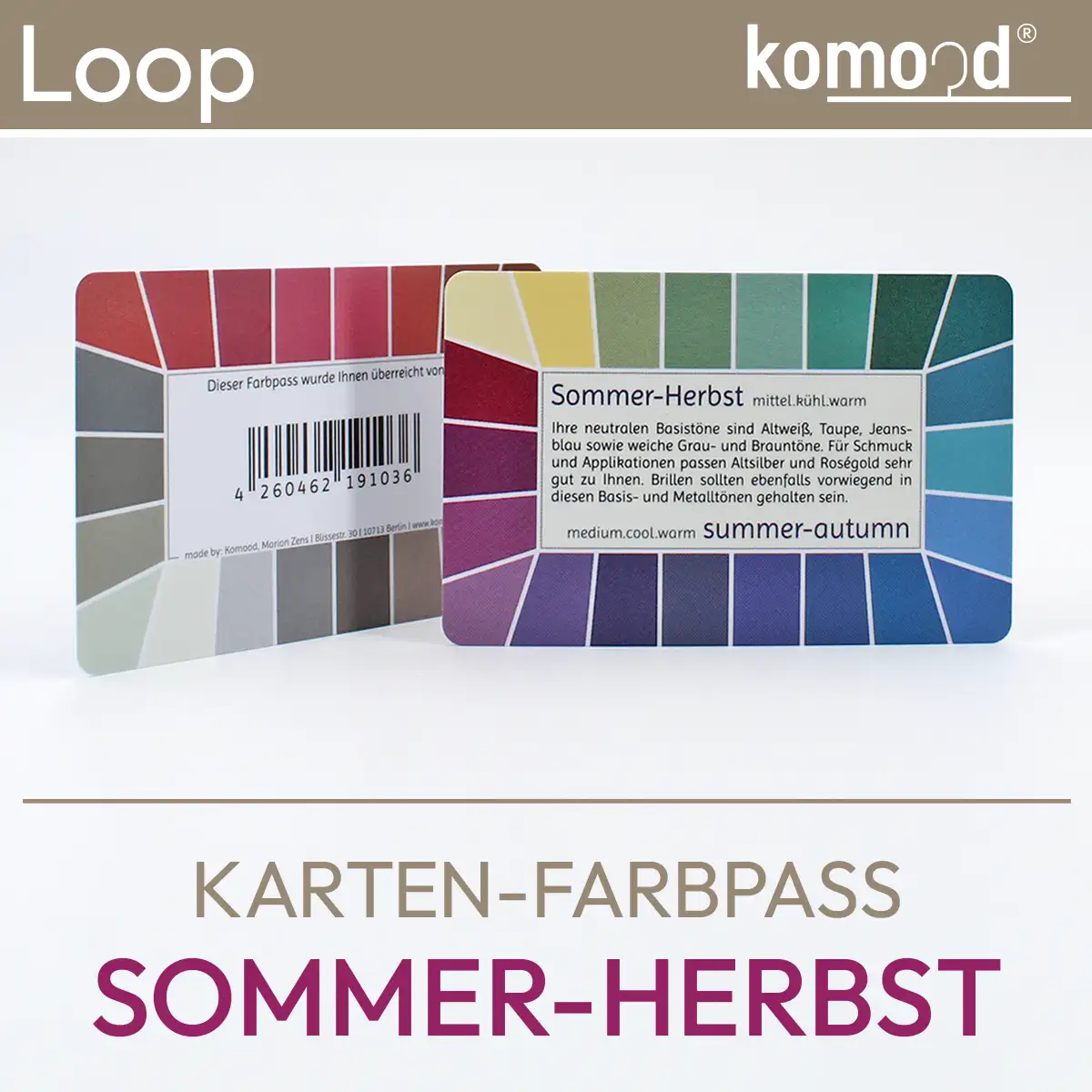 Carta colore pass loop estate-autunno | Immagine del prodotto