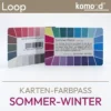 Passeport de couleurs pour le type été-hiver - nuancier stable de la série Loop avec 44 couleurs été-hiver - moyen, froid. Produit de la boutique komood.shop