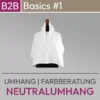 Produktabbildung für die Vorderseite des Neutralumhangs aus der Reihe Basics #1. Produkt aus dem komood.shop.